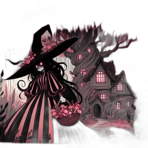 dress, concept art, fantasy art, watercolor, comic book art, fog, city street, night transparent PNG cut-out