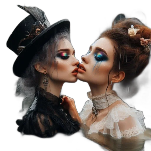 mask, face, hat, photorealistic, fantasy art, oil painting, concept art, dark transparent PNG cut-out