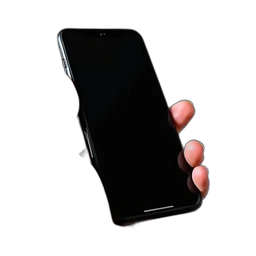 weapon, staff, animal, 3d render, sleek, black, modern, smartphone transparent PNG cut-out