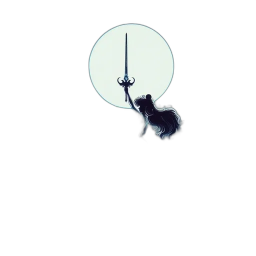 animal, staff, umbrella, creature, concept art, fantasy art, watercolor, pixel art transparent PNG cut-out