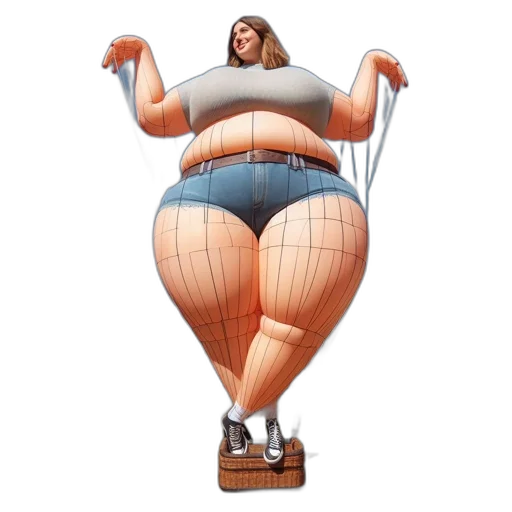 dress, concept art, large, inflatable, sculpture, woman, curvy, figure transparent PNG cut-out