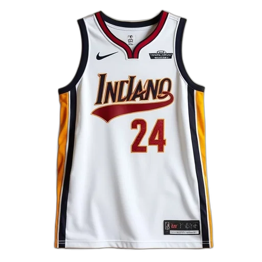 bradley, indiana, pacers, nike, youth, earned, swingman, jersey transparent PNG cut-out