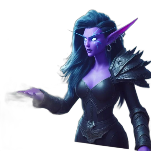 staff, concept art, fantasy art, 3d render, comic book art, blue, dark, fantasy transparent PNG cut-out