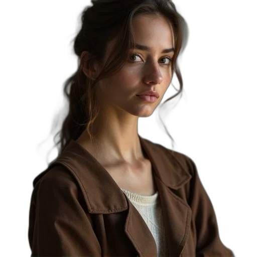 jacket, face, staff, jewelry transparent PNG cut-out