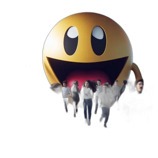 mask, staff, robot, face, 3d render, concept art, animated, yellow transparent PNG cut-out