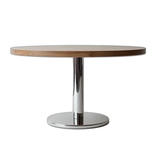 furniture, 3d render, table, chrome transparent PNG cut-out