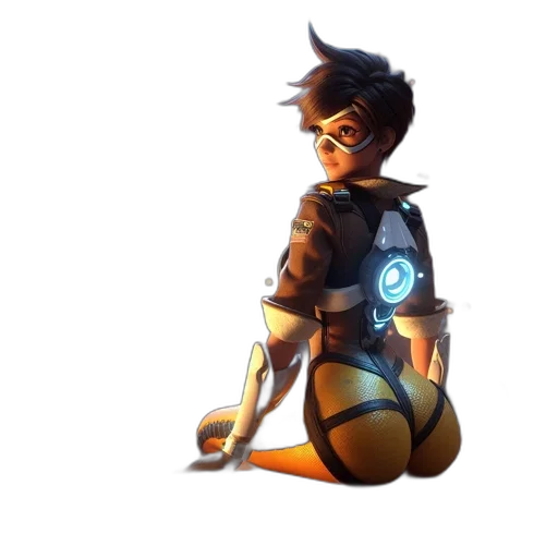 robot, dress, jacket, weapon, concept art, 3d render, cyberpunk, pixel art transparent PNG cut-out