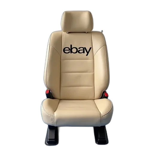 furniture, car, beige, seat, word, ebay, written, placed transparent PNG cut-out