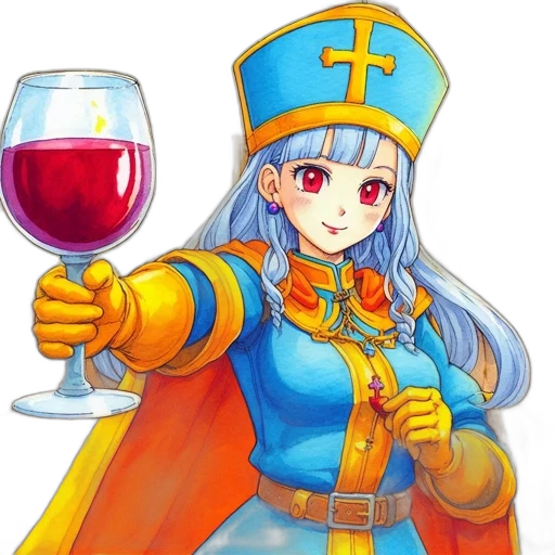 staff, crown, pixel art, anime, concept art, fantasy art, animated, lady transparent PNG cut-out