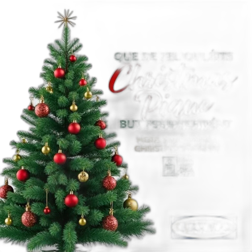 tree, 3d render, photorealistic, festive, advertisement, ikea, featuring, green transparent PNG cut-out
