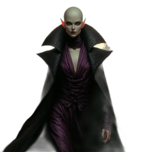 staff, dress, mask, creature, concept art, fantasy art, 3d render, photorealistic transparent PNG cut-out