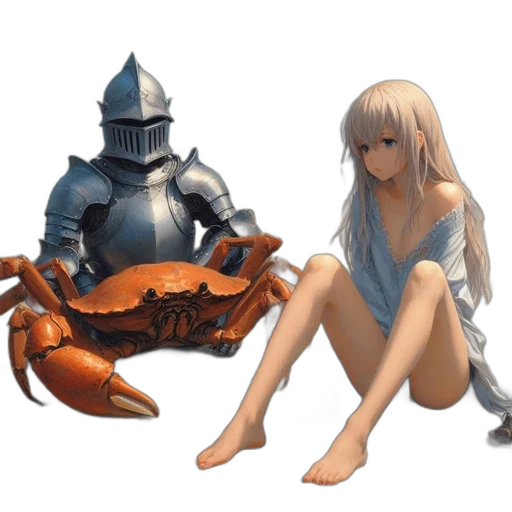 creature, robot, animal, food, concept art, fantasy art, pixel art, 3d render transparent PNG cut-out