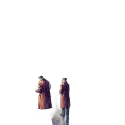 jacket, umbrella, hat, dress, watercolor, concept art, pixel art, 3d render transparent PNG cut-out