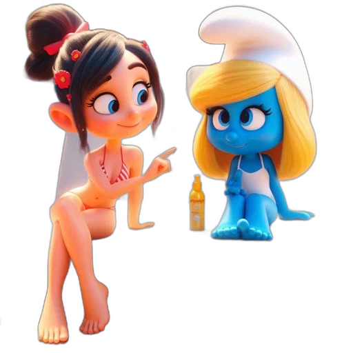 concept art, 3d render, cartoon, fantasy art, underwater, fire, outer space, blue transparent PNG cut-out