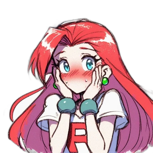 face, staff, robot, jewelry, anime, cartoon, pixel art, vaporwave transparent PNG cut-out