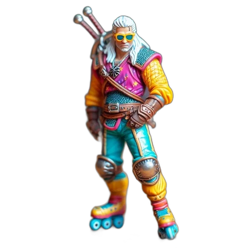 staff, weapon, concept art, 3d render, fantasy art, pixel art, neon, colorful transparent PNG cut-out