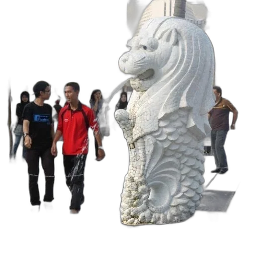 dragon, mask, creature, 3d render, photorealistic, concept art, statue, lion transparent PNG cut-out