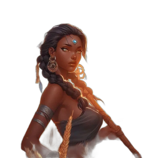sword, fantasy art, concept art, comic book art, pixel art, fire, golden, earth tones transparent PNG cut-out
