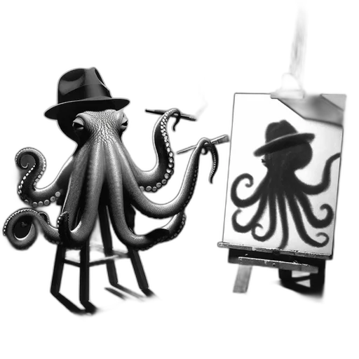 creature, staff, hat, concept art, fantasy art, 3d render, comic book art, fog transparent PNG cut-out