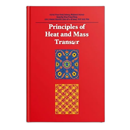 book, cover, red, background, featuring, three, colorful, geometric transparent PNG cut-out