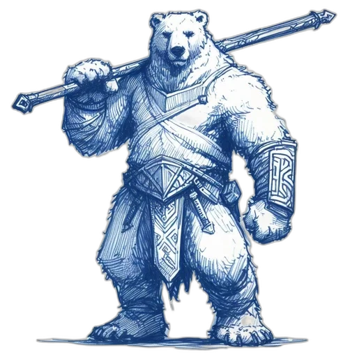 animal, staff, sword, creature, concept art, fantasy art, pixel art, comic book art transparent PNG cut-out
