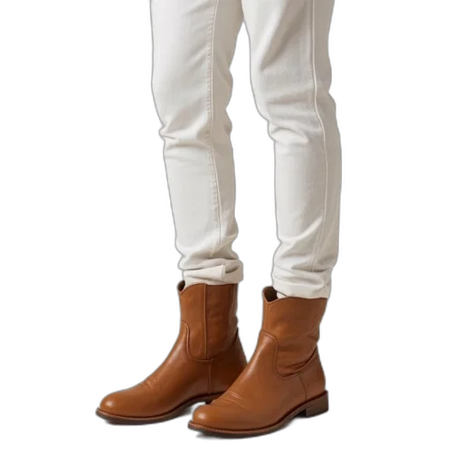 shoes, jacket, earth tones, person transparent PNG cut-out