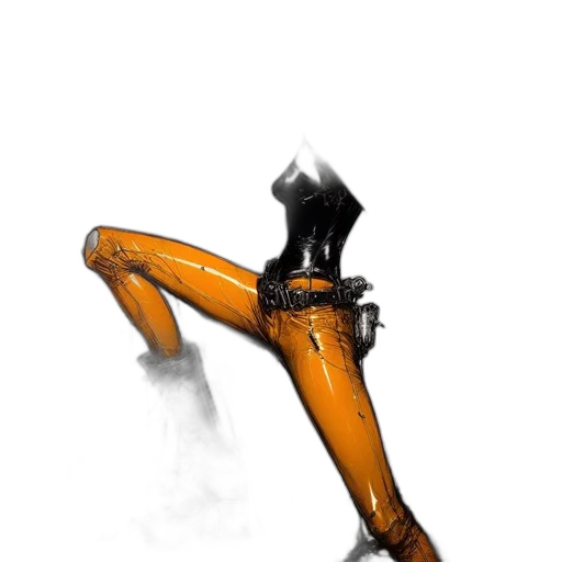 robot, weapon, staff, shoes, 3d render, concept art, photorealistic, cyberpunk transparent PNG cut-out