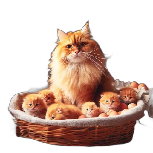 animal, food, crown, photorealistic, oil painting, 3d render, concept art, orange transparent PNG cut-out
