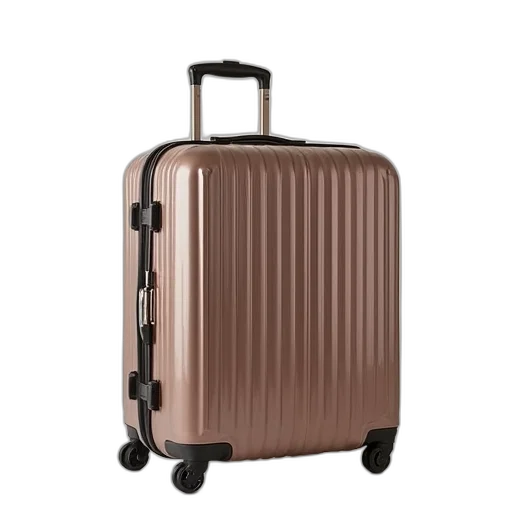 furniture, 3d render, earth tones, continental, expandable, wheeled, carry transparent PNG cut-out
