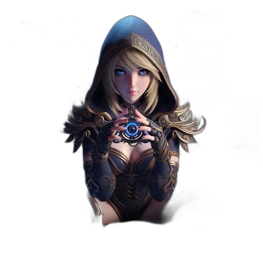 mask, face, dress, crown, fantasy art, concept art, 3d render, pixel art transparent PNG cut-out