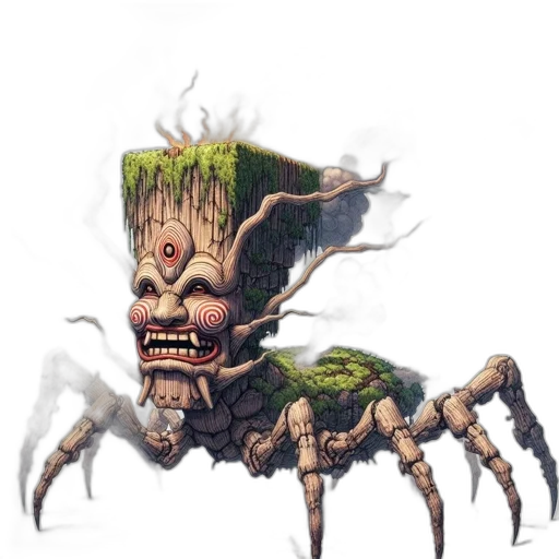 creature, mask, animal, face, concept art, 3d render, fantasy art, pixel art transparent PNG cut-out