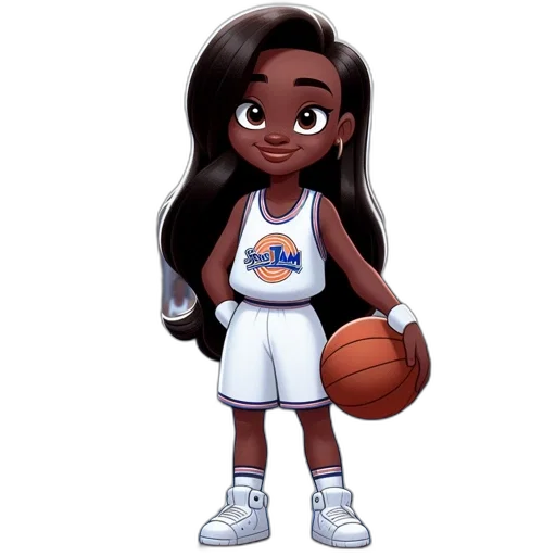 cartoon, concept art, pixel art, 3d render, young, female, character, wearing transparent PNG cut-out