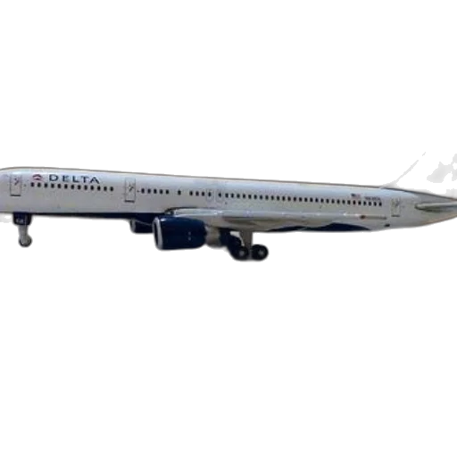 delta, airlines, model, airplane, white, body, blue, engines transparent PNG cut-out