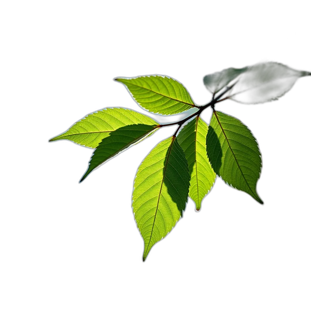 tree, flower, staff, umbrella, photorealistic, 3d render, forest, neon lights transparent PNG cut-out