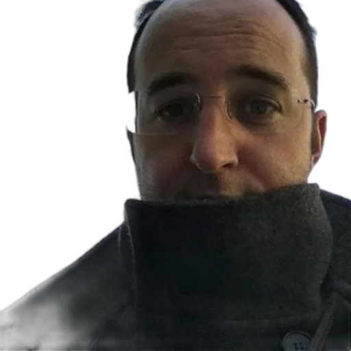 jacket, face, staff, mask, fog, snow, man, dark transparent PNG cut-out