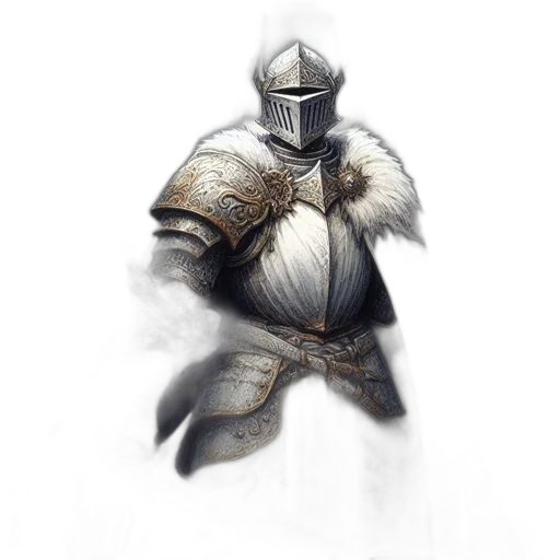 sword, weapon, mask, robot, concept art, fantasy art, 3d render, photorealistic transparent PNG cut-out