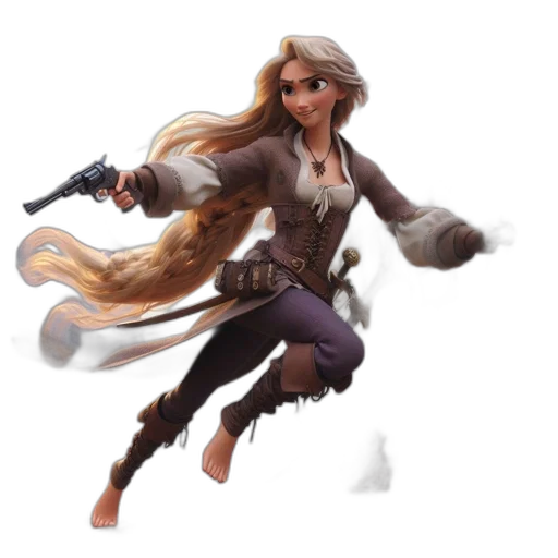 weapon, staff, concept art, fantasy art, pixel art, comic book art, blonde-haired, female transparent PNG cut-out