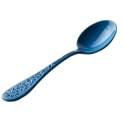 weapon, food, staff, sword, 3d render, photorealistic, blue, ceramic transparent PNG cut-out