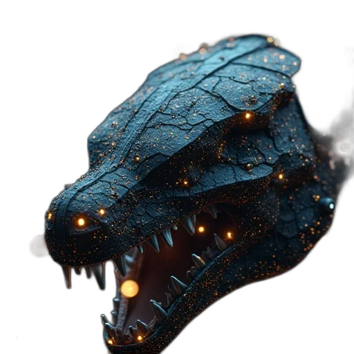 dragon, creature, mask, crown transparent PNG cut-out