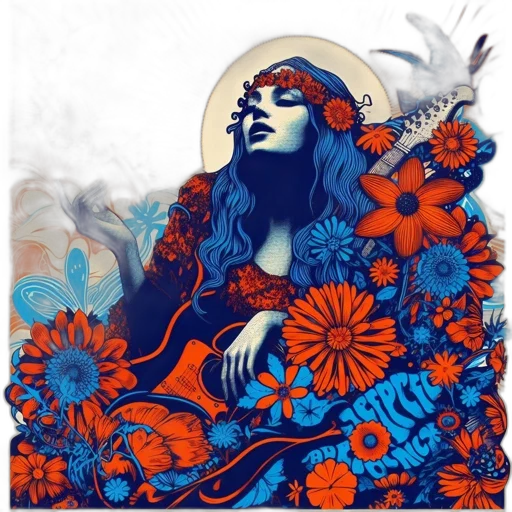 dress, fantasy art, concept art, watercolor, photorealistic, blue, colorful, red transparent PNG cut-out