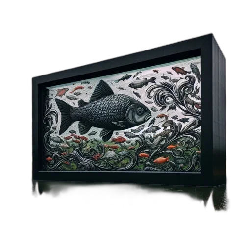 dragon, furniture, concept art, fantasy art, photorealistic, 3d render, underwater, outer space transparent PNG cut-out