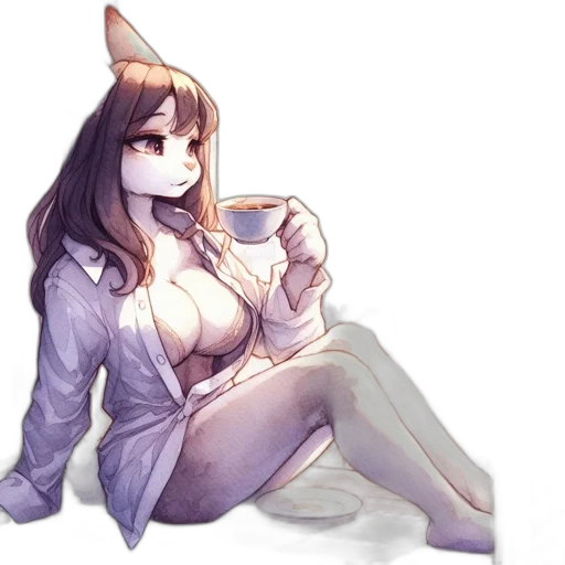 staff, dress, robot, creature, pixel art, watercolor, anime, concept art transparent PNG cut-out