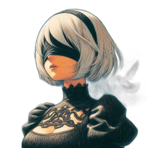 mask, jacket, face, dress, concept art, watercolor, pixel art, comic book art transparent PNG cut-out