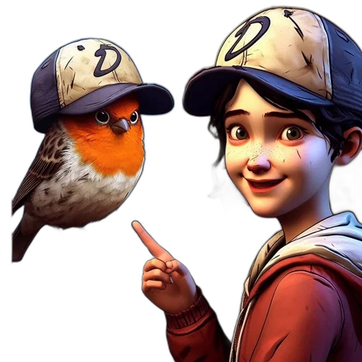 hat, face, animal, concept art, fantasy art, cartoon, pixel art, young transparent PNG cut-out