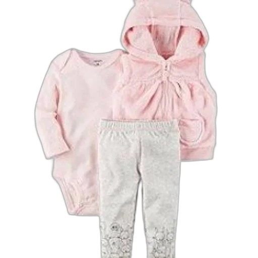 jacket, pastel, monochrome, baby, outfit, set, includes, pink transparent PNG cut-out