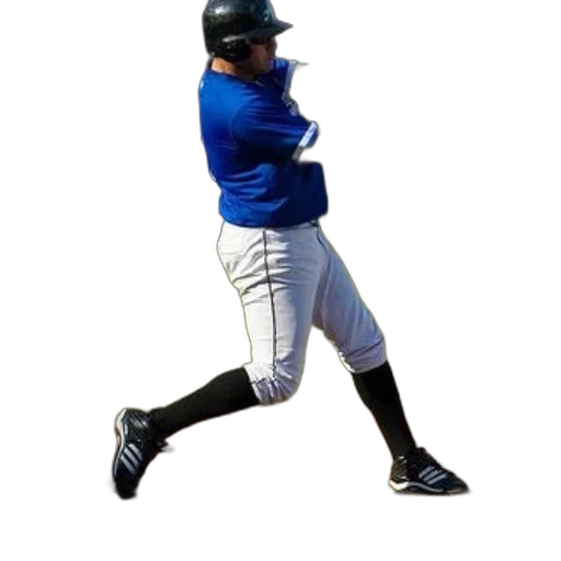 animal, staff, baseball, player, blue, uniform, swings, pitch transparent PNG cut-out