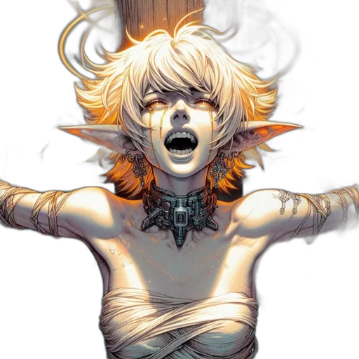 mask, face, staff, concept art, fantasy art, pixel art, comic book art, fire transparent PNG cut-out