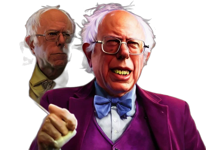 concept art, bernie, sanders, willy transparent PNG cut-out