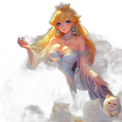 dress, dragon, weapon, fantasy art, pixel art, concept art, anime, underwater transparent PNG cut-out