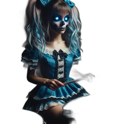 dress, mask, robot, creature, 3d render, concept art, anime, fantasy art transparent PNG cut-out